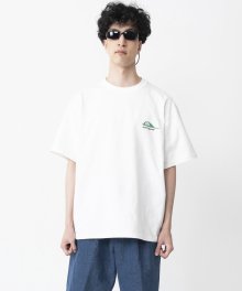 OVER FIT GRAPHIC T SHIRTS(WHITE)