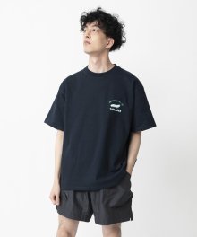OVER FIT GRAPHIC T SHIRTS(NAVY)