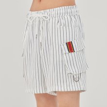 E.D.V Stripe Shorts_White