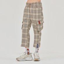 Check Pocket Ankle Pants_Grey