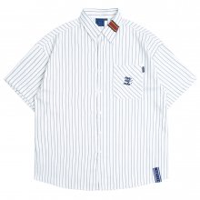 E.D.V Stripe Half Shirt_White