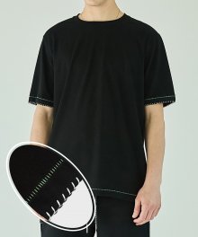 Double Stitched T-Shirt - Black