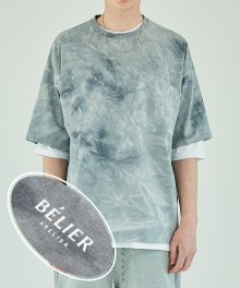 Water Print T-Shirt - L.Grey