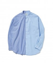 Henley Neck Mixed ST Shirts (Blue)