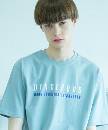 유니섹스 댄저러스 티셔츠 [블루그레이](16수)