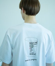 유니섹스 비커 티셔츠 [화이트](16수)