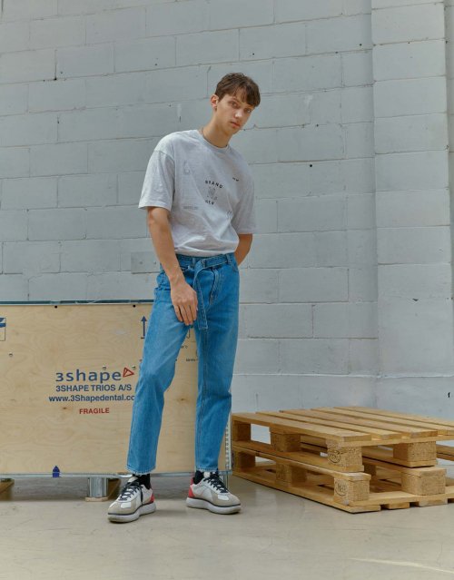 뉴비(newbie) 벨티드데님팬츠