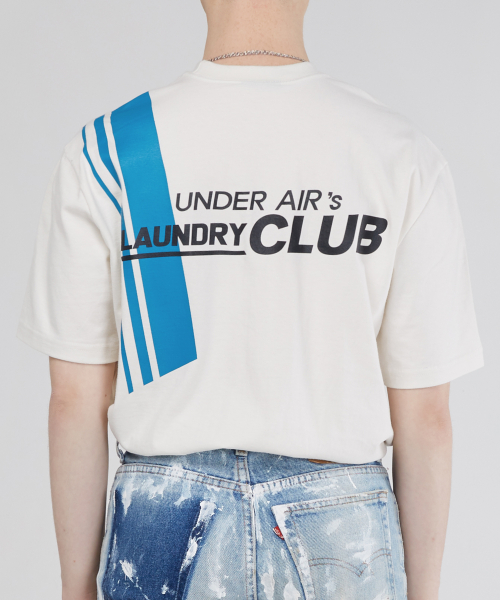 언더에어(underair) THIRDLINE HALF SLEEVE - IVORY