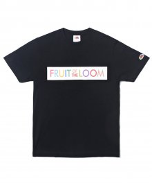 RAINBOW FONT T-SHIRTS BLACK