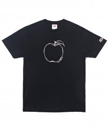 APPLE LINE T-SHIRTS BLACK