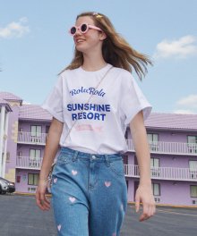 (TS-19331) SUNSHINE RESORT T-SHIRT WHITE