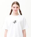 Check track regular fit T-shirts white