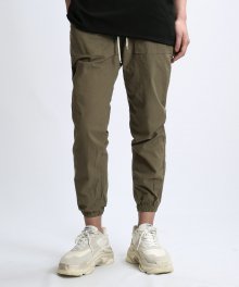 Linen Span Jogger Pants (Olive)