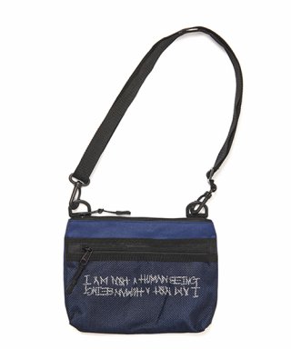 아임낫어휴먼비잉(I AM NOT A HUMAN BEING) Basic Logo Pouch Bag - BLUE