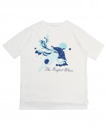 (유니섹스) Perfect wave Short sleeve T-Shirt (WHITE)