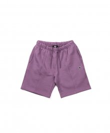 line sweat shorts / purple