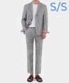 [여름용 린넨] M#1748 summer linen suit (check)