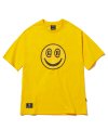 BIG SMILE LOGO OVER FIT T-SHIRTS (YELLOW) [GTS051H23YE]