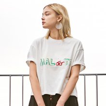 MALTA CROP T-SHIRTS WHITE