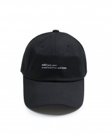 DEFINITION CAP BLACK