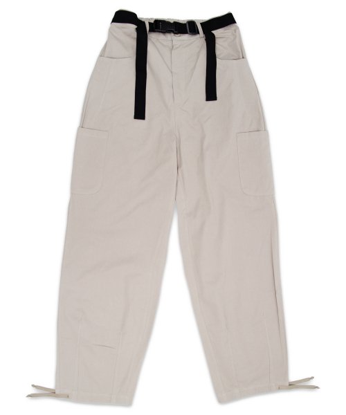 buckle belted cargo pants