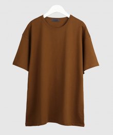 19ss overfit premium cotton t-shirt [dark camel]