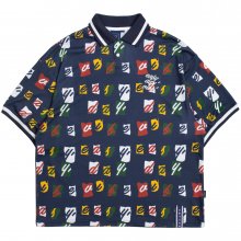 E.D.V Splinter Polo Shirt_Navy