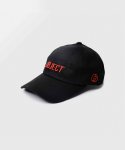 오브젝트(OBJECT) OBJECT LOGO HAT (BLACK_RED)