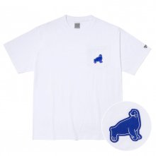 SEALS FELT POCKET TEE WHITE