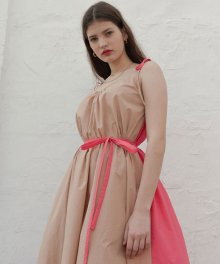 CAPRI BICOLOR DRESS NUDE-PINK