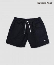 Span Short Pants(Black)