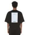 RECEIPT  T-shirt (Black)