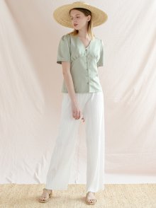 AIR PLEATS PANTS_IVORY