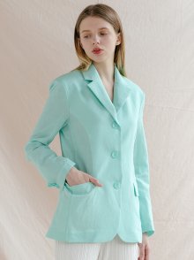 VIVIDLY LINEN JACKET_MINT