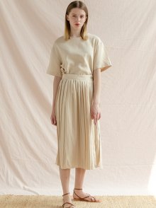 PLEATS LAP ONE-PIECE_BEIGE