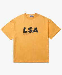 CURVED LSA OVER S/S TEE YELLOW