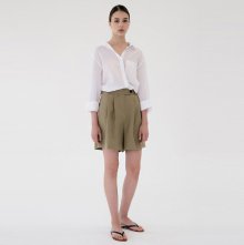 linen short pants (khaki)