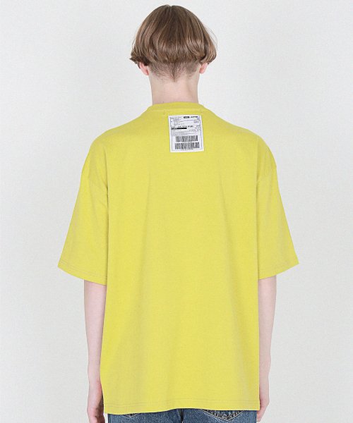 꼼파뇨() [16수] back of neck Label 반팔 옐로우그린 상품 이미지