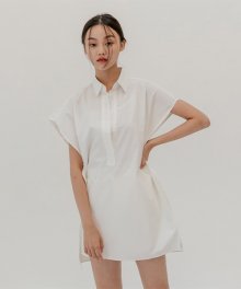 shirt one-piece_white