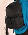 R.TWIN POCKET BACKPACK / BLACK