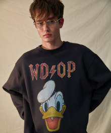 type A.[DISNEYxOP] donald duck charcoal sweat shirt