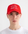 LETS DANCE Embroidered Ball Cap Red