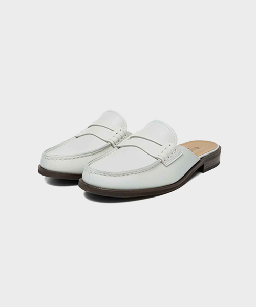 하루타() 여성용 소가죽 뮬 HS-235_WHITE SMOOTH 상품 이미지