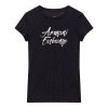 [여성](A429130512) 로고 레터링 그래픽 티셔츠 블랙