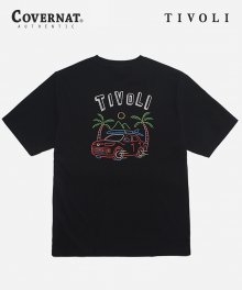 COVERNAT X TIVOLI TRAVEL CAR TEE BLACK