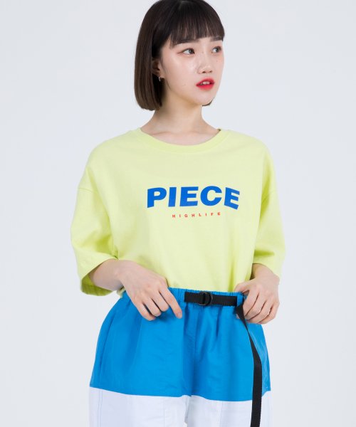 피스메이커(piecemaker) SLOGAN TEE (LIME)