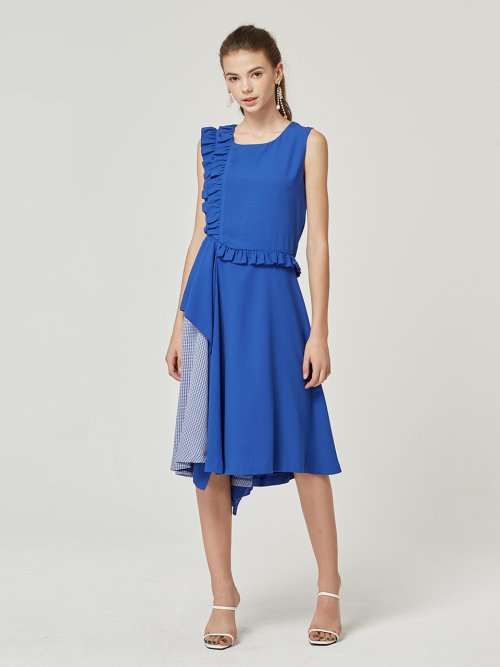 쥴리앤칼라(JULIY&CALLA) JULIY OPS 8 Fril-chek-블루 - 사이즈 & 후기 | 무신사