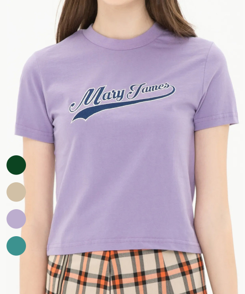 메리제임스(maryjames) (W) CHEERING SHORT SLEEVE (4 COLOR)