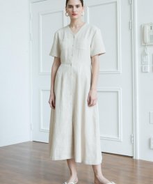[Re-stock] Soft Twill Dress - Beige