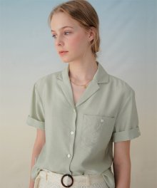 935 open collar shirts (olive)